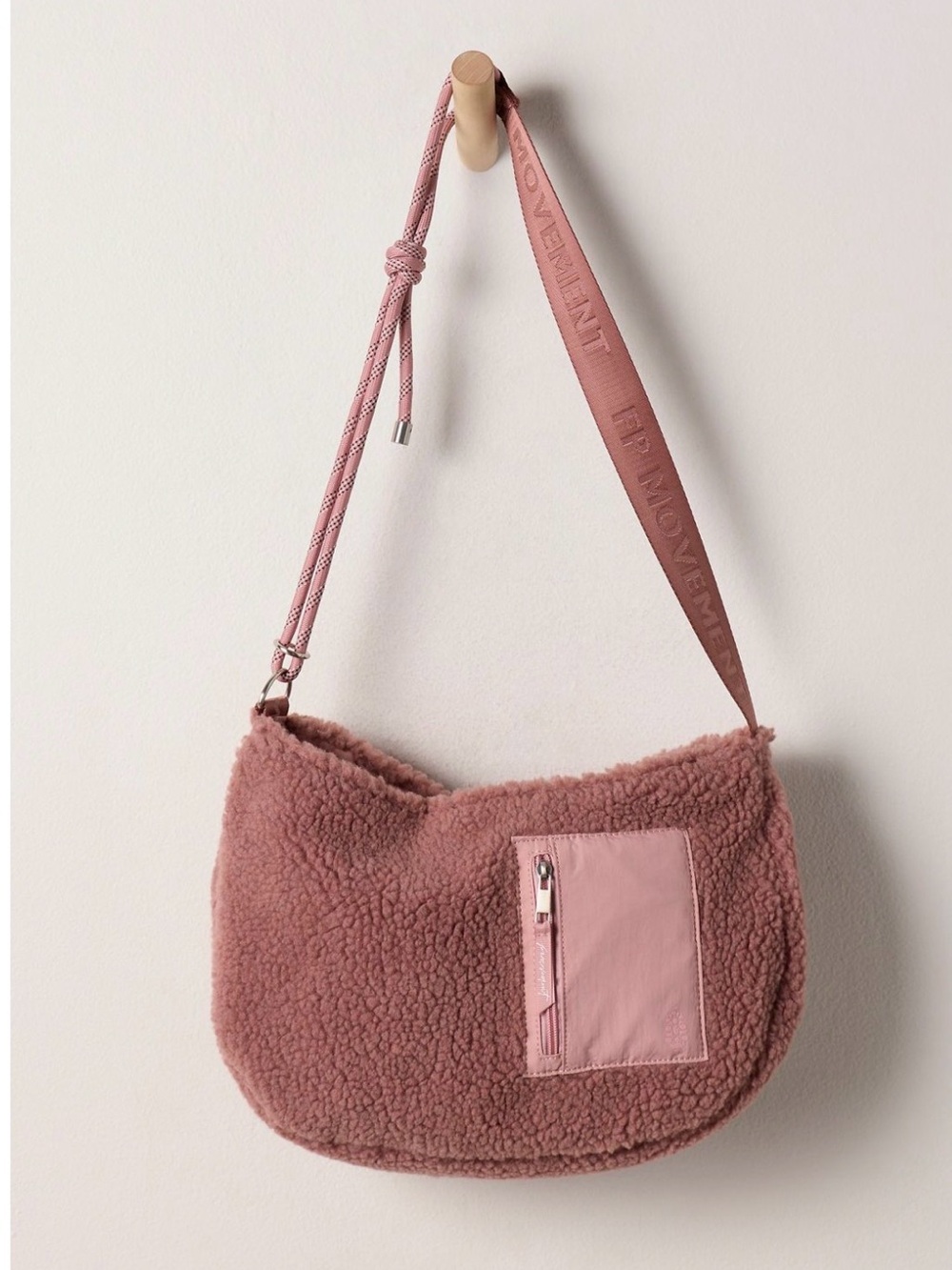 Free People NWT 
Slopes Sherpa Sling Bag